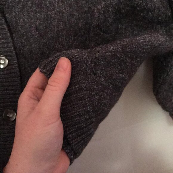 Daniel Hechter Paris Womens Cable Knit Cardigan Small Wool Fall Core - Picture 7 of 7